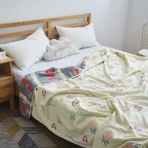 6-layer Gauze Towel Blanket 100% Cotton - King 78 x 94 in